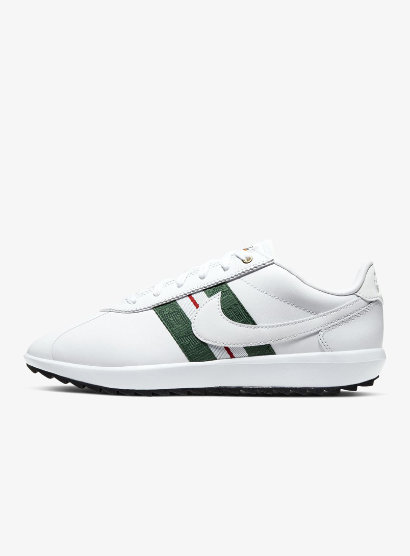 nike cortez green white